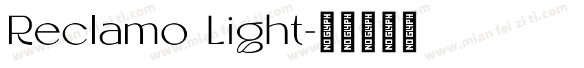 Reclamo Light字体转换
